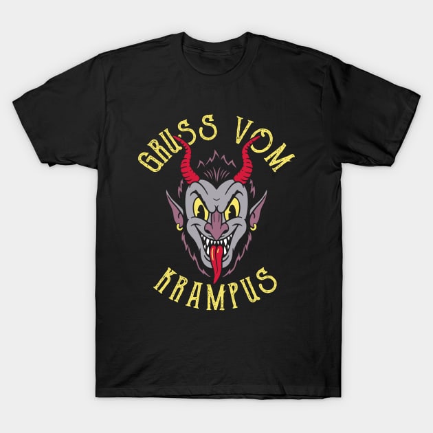 Gruss Vom Krampus T-Shirt by SunsetSurf